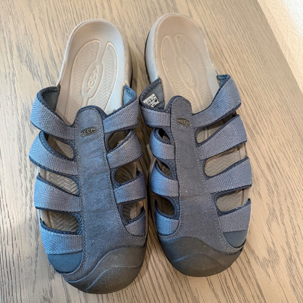 Keen Arroyo II Mens Blue Leather Hybrid Slide Sandals 1016794 Size 13 US 47 EU